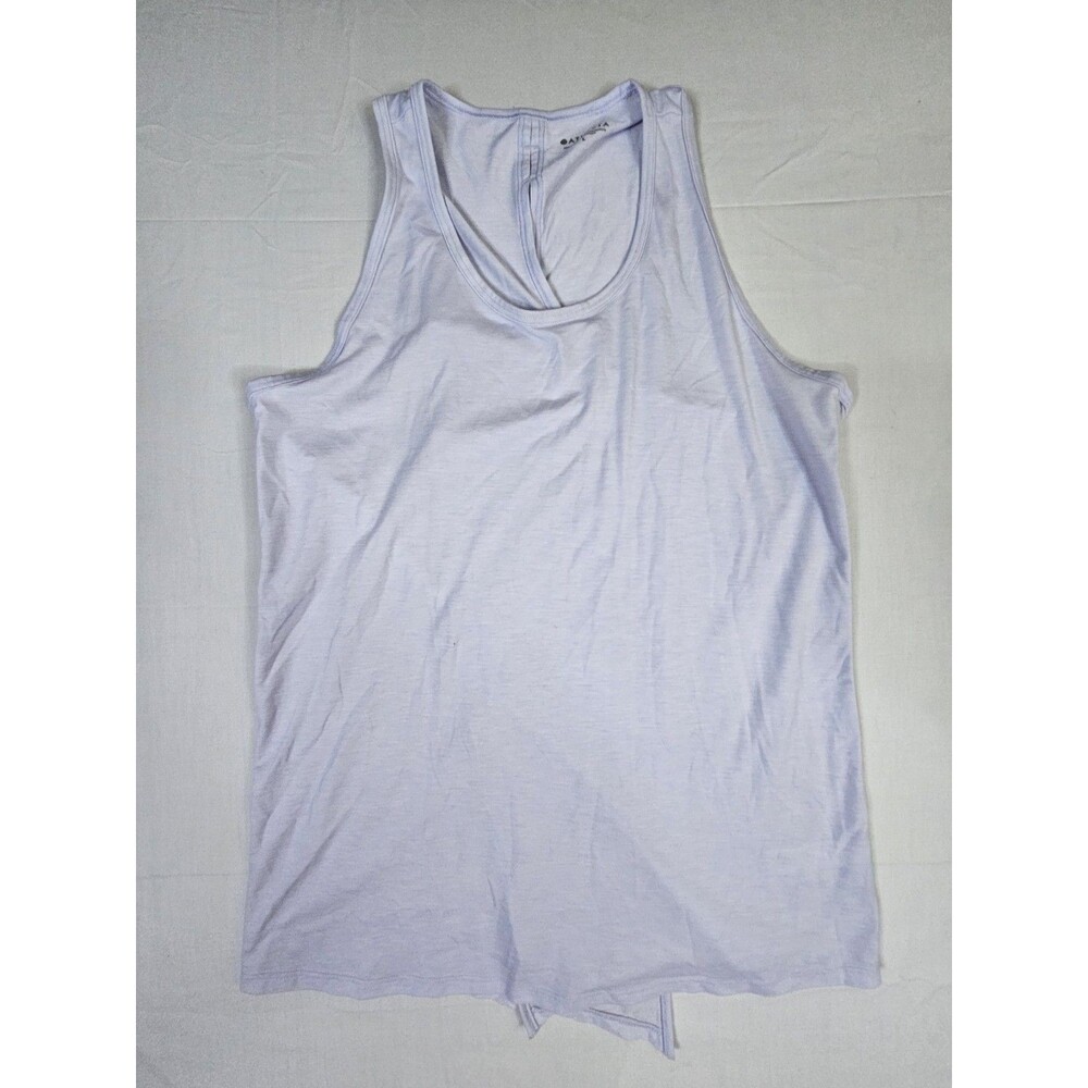 Athleta Tank Top Women's Size Large Light Purple Essence Tie Back Racer Style